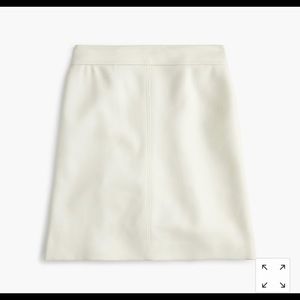 J Crew Princess mini skirt in double-serge wool